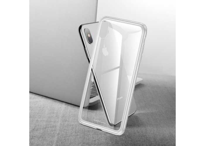 Чехол Baseus See Through для iPhone Xs Max белый