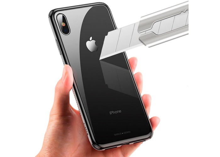 Чехол Baseus See Through для iPhone Xs Max белый