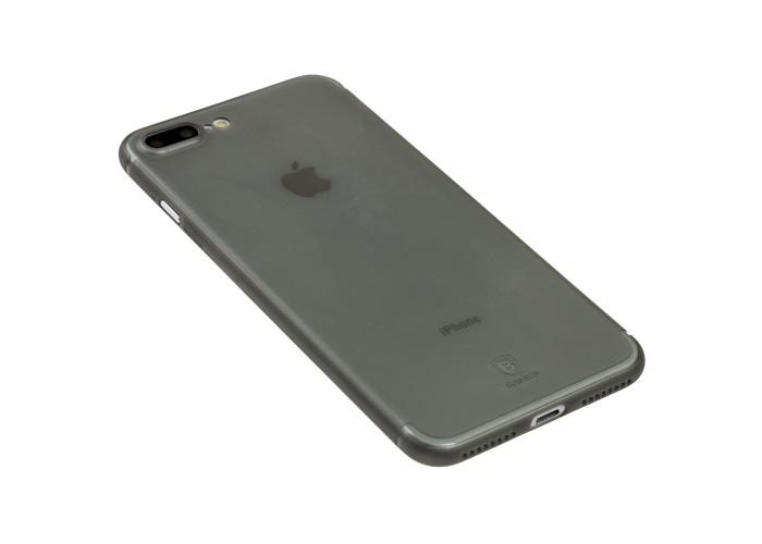 Чехол Baseus для iPhone 7 Plus / 8 Plus Slim черный прозрачный