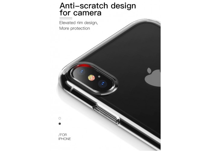 Чехол Baseus half to half soft для iPhone Xs Max красный