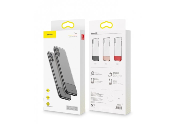 Чехол Baseus half to half soft для iPhone Xs Max красный