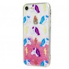 Чехол Chic Kawair для iPhone 7 / 8 розовые лошадки