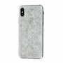 Чехол Confetti fashion для iPhone X / Xs серебристый