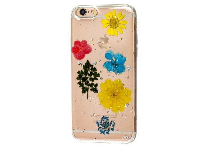 Чехол Nature Flowers для iPhone 6 клевер цветной