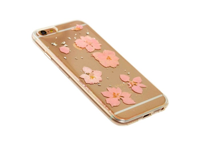 Чехол Nature Flowers для iPhone 6 розовые цветы