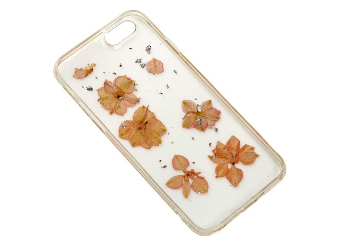 Чехол Nature Flowers для iPhone 6 розовые цветы