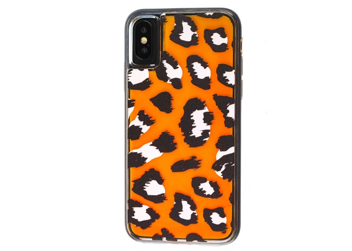 Чехол Neon песок для iPhone X / Xs оранжевый 