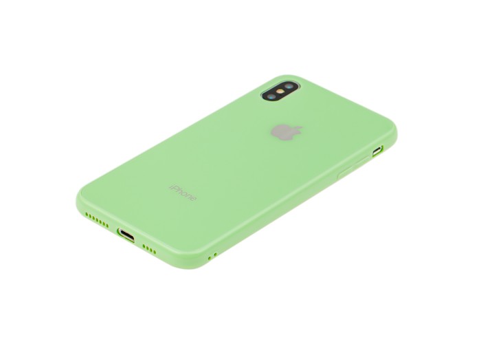 Чехол New glass для iPhone Xs Max мятный