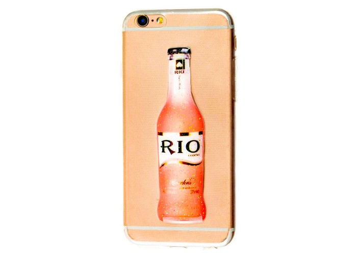 Чехол Rio для iPhone 6 с блесткой розовый