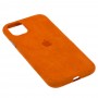 Чехол для iPhone 11 Alcantara 360 оранжевый