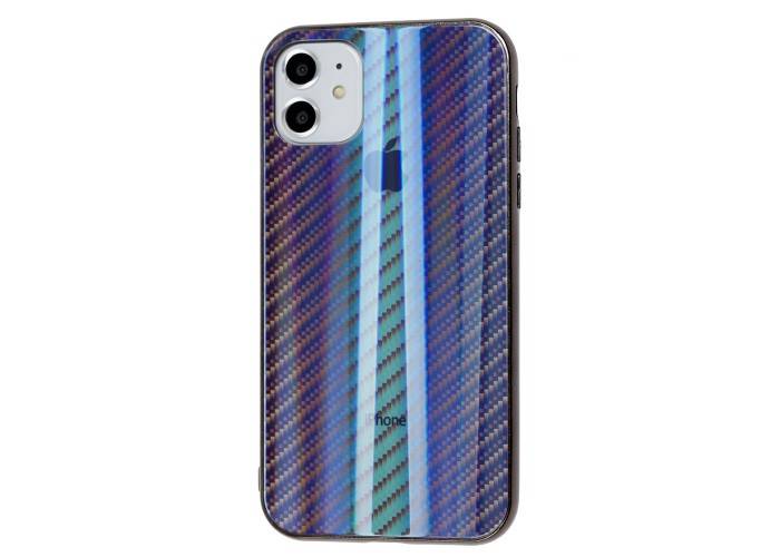 Чехол для iPhone 11 Carbon Gradient Hologram черный