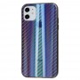 Чехол для iPhone 11 Carbon Gradient Hologram черный