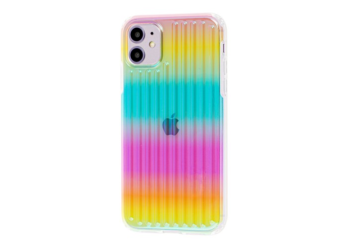 Чехол для iPhone 11 Gradient Laser радуга