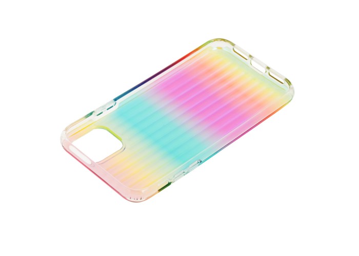 Чехол для iPhone 11 Gradient Laser радуга