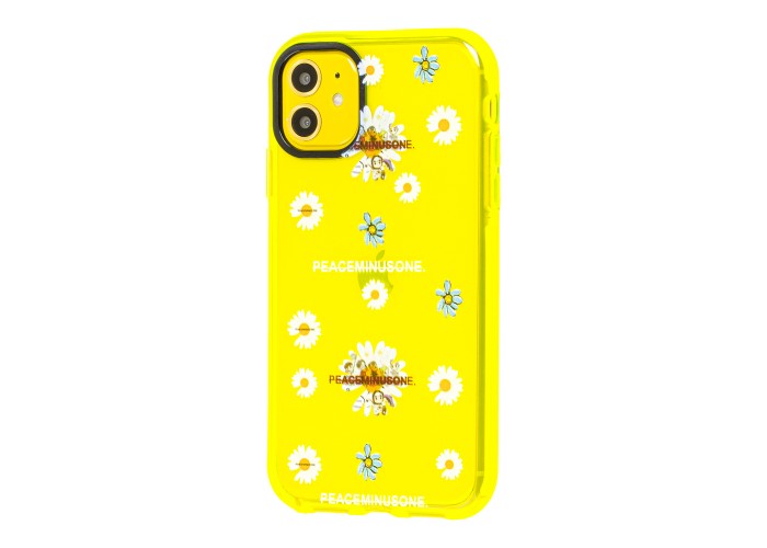 Чехол для iPhone 11 Neon print flowers