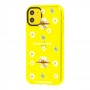 Чехол для iPhone 11 Neon print flowers