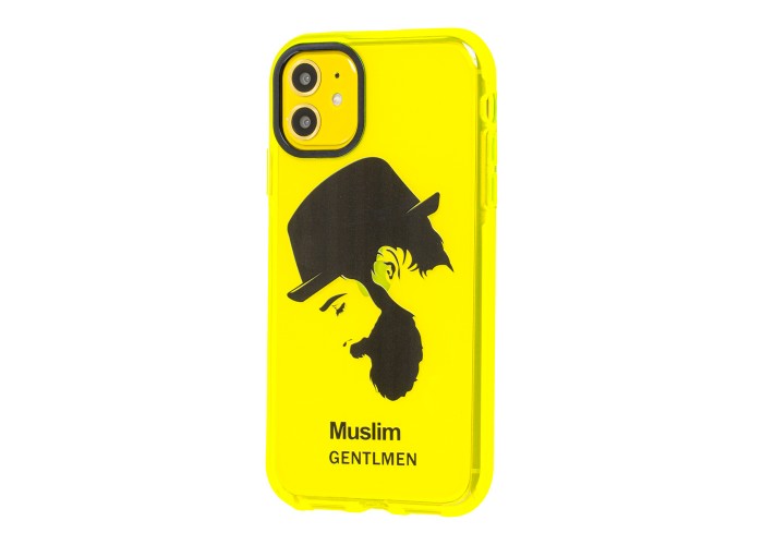 Чехол для iPhone 11 Neon print gentlmen