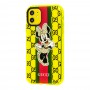 Чехол для iPhone 11 Neon print Минни Маус