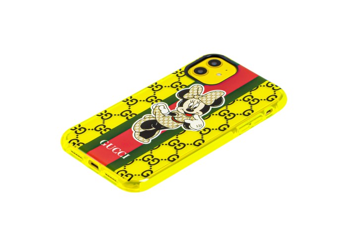 Чехол для iPhone 11 Neon print Минни Маус