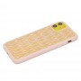 Чехол для iPhone 11 Silicone Weaving розовый песок
