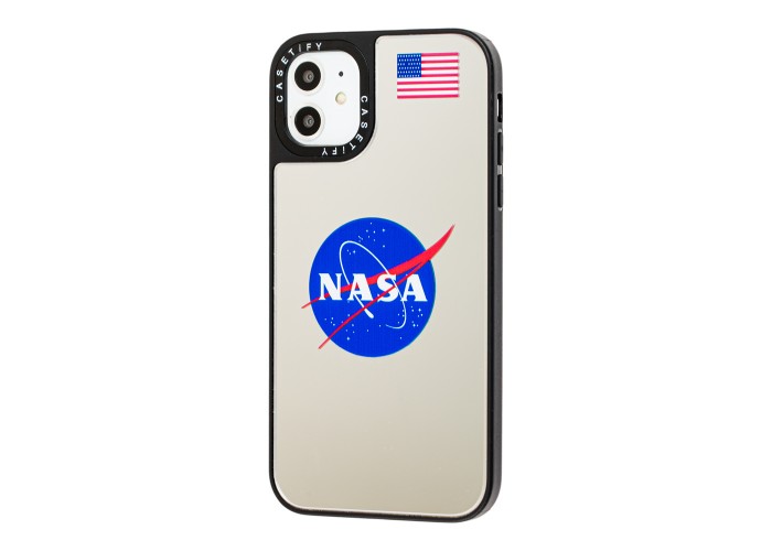 Чехол для iPhone 11 Tify Mirror Nasa зеркально-синий
