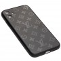 Чехол для iPhone 11 glass LV черный