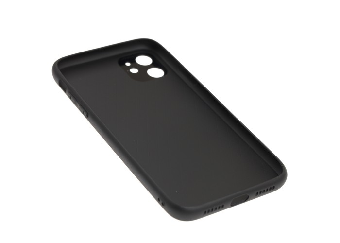 Чехол для iPhone 11 glass LV черный
