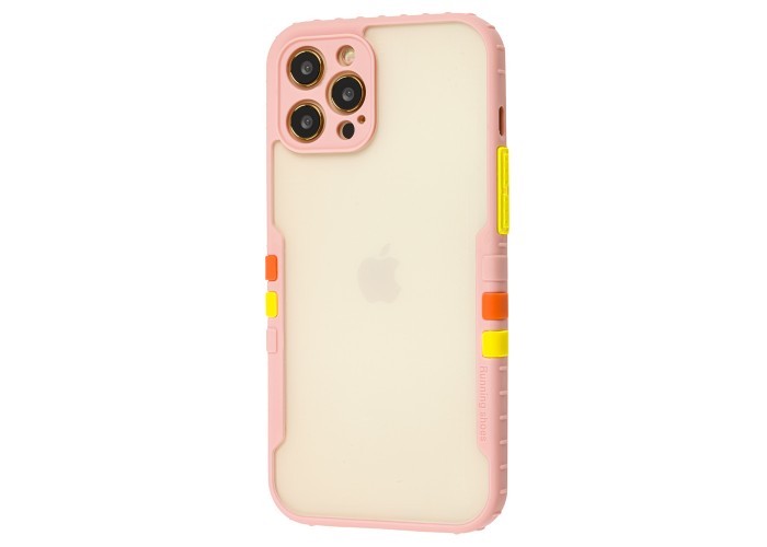 Чехол для iPhone 12 Pro Max Armor clear розовый
