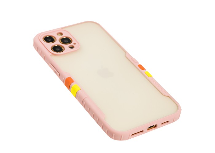 Чехол для iPhone 12 Pro Max Armor clear розовый