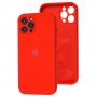 Чехол для iPhone 12 Pro Max Silicone Slim Full camera красный