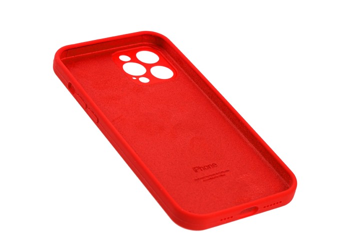 Чехол для iPhone 12 Pro Max Silicone Slim Full camera красный