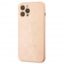 Чехол для iPhone 12 Pro Max glass LV персиковый