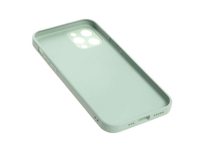 Чехол для iPhone 12 Pro glass LV бирюзовый