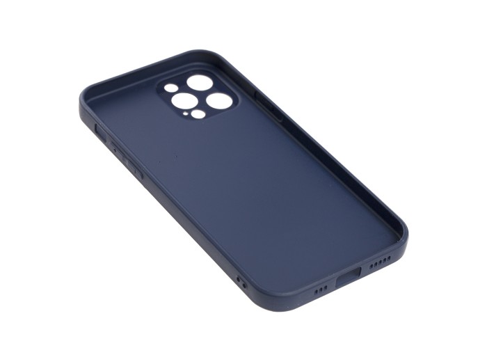 Чехол для iPhone 12 Pro glass LV синий