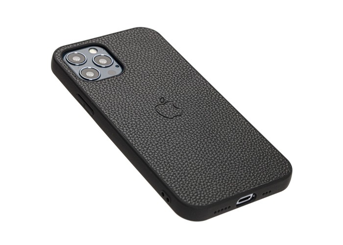 Чехол для iPhone 12 / 12 Pro Leather cover черный