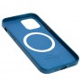 Чехол для iPhone 12 / 12 Pro Leather with MagSafe cosmos blue