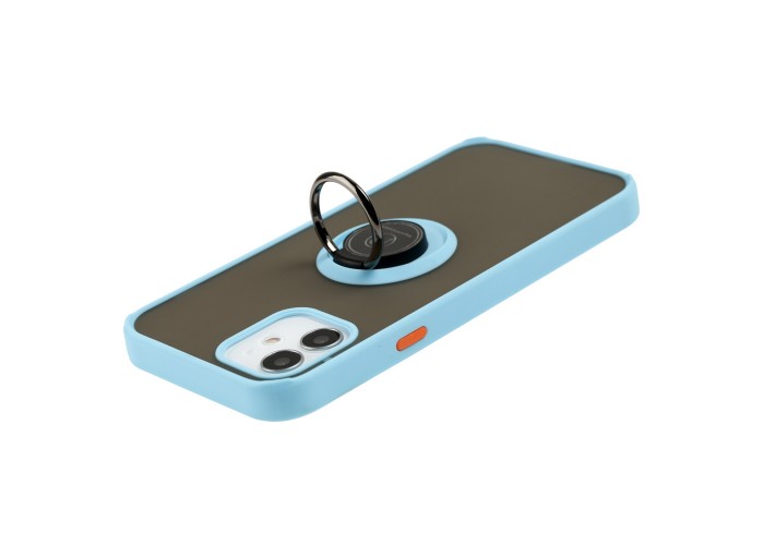 Чехол для iPhone 12 / 12 Pro LikGus Edging Ring бирюзовый