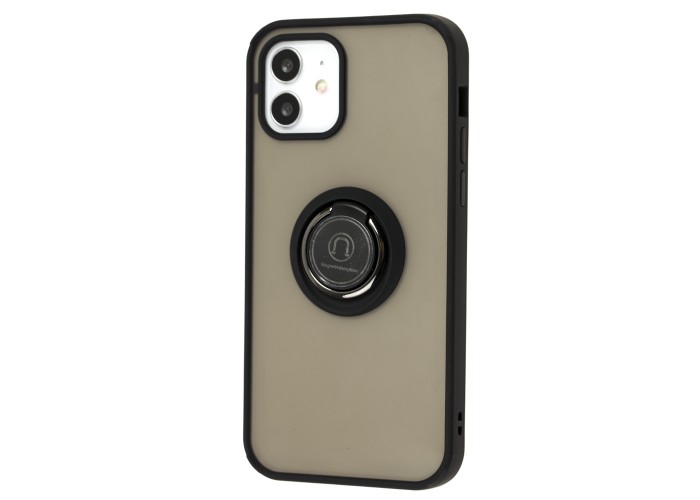 Чехол для iPhone 12 / 12 Pro LikGus Edging Ring черный
