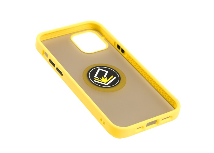 Чехол для iPhone 12 / 12 Pro LikGus Edging Ring желтый