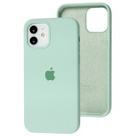 Чехол для iPhone 12 / 12 Pro Silicone Full бирюзовый / beryl