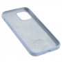 Чехол для iPhone 12 / 12 Pro Silicone Full голубой / lilac blue