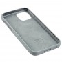 Чехол для iPhone 12 / 12 Pro Silicone Full серый / mist blue