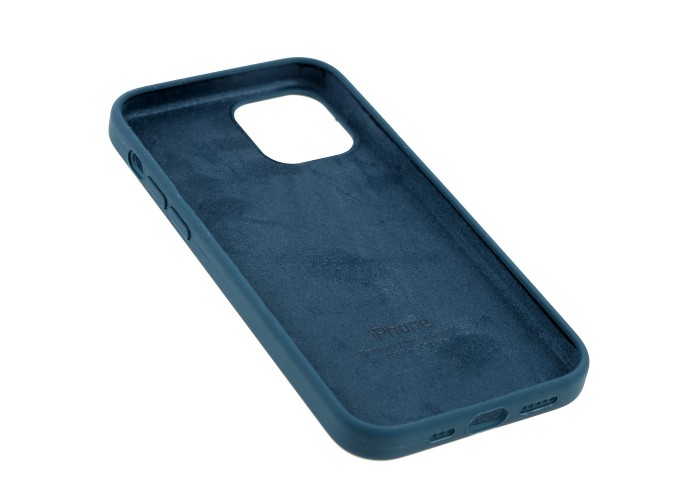 Чехол для iPhone 12 / 12 Pro Silicone Full синий / cosmos blue