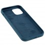 Чехол для iPhone 12 / 12 Pro Silicone Full синий / cosmos blue