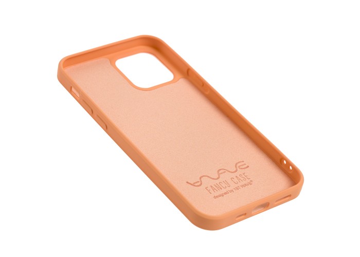 Чехол для iPhone 12 / 12 Pro Wave Fancy funny llamas / peach