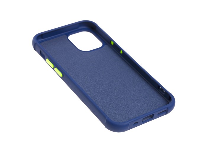 Чехол для iPhone 12 mini Bracket flap синий