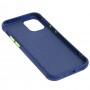 Чехол для iPhone 12 mini Bracket flap синий