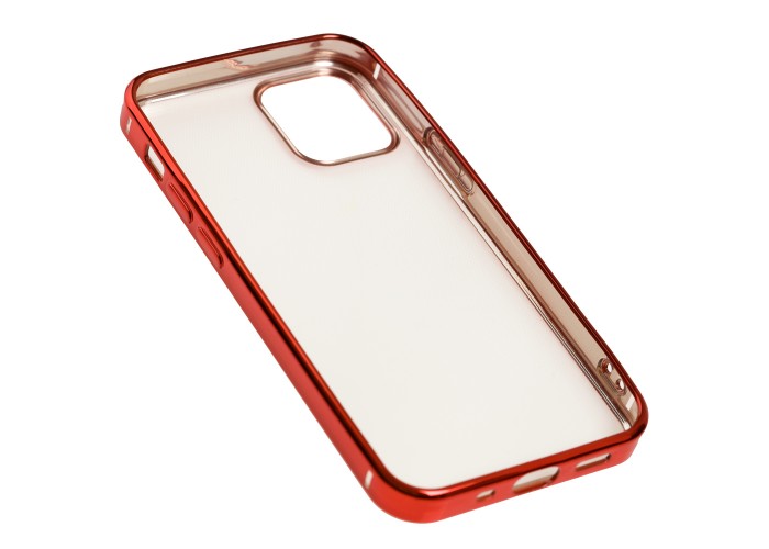 Чехол для iPhone 12 mini Glossy edging красный