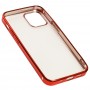 Чехол для iPhone 12 mini Glossy edging красный