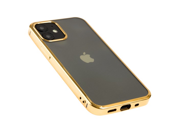 Чехол для iPhone 12 mini Glossy edging золотистый